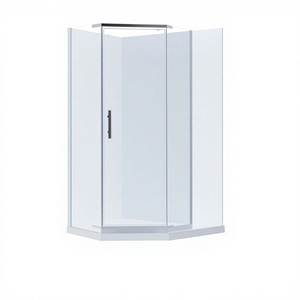 Modern Simple Shower Room Diamond-shaped Integrated Bathroom Dry Wet Separation Bath <strong>Screen</strong> Acrylic Sliding <strong>Door</strong> Partition <strong>Frame</strong> - Product Image 2