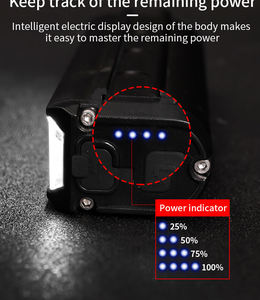 2025 nuova 1700 Lumen LED ricaricabile <span class=keywords><strong>anteriore</strong></span> luce impermeabile per bicicletta fari in plastica con alimentazione a batteria manubrio - Product Image 5