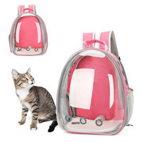 Bolsa de viaje expandible para caminar, mochila transportadora para mascotas, Gato burbuja espacial