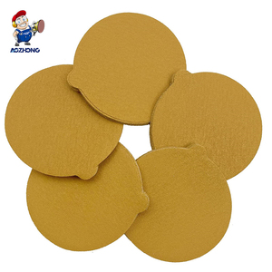 <span class=keywords><strong>Disques</strong></span> abrasifs en oxyde d'aluminium jaune avec languettes, faciles à décoller, tampons abrasifs stéarés de qualité supérieure pour le travail du bois, vente en gros industrielle - Product Image 5