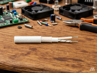 Fil et câble thermocouple plat KX-GTG-G avec conducteurs Ni-Cr/Ni-Si et gaine en fibre de verre enduite de résine de silicone