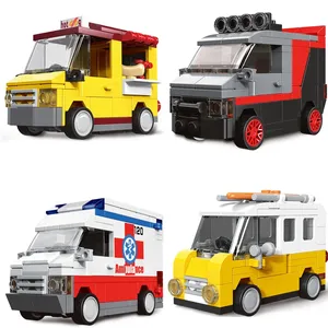 Voiture de pompier à rétrofriction, <span class=keywords><strong>taxi</strong></span> urbain, bus, véhicule Cooper Panzer, briques de construction, jouets pour enfants, unisexe, échelle 1:5, en plastique, pour tous les âges - Product Image 6