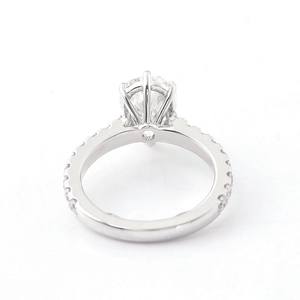 Anillos de Diamantes de Oro de 14k, Anillos de Compromiso y Matrimonio con Diamantes Cultivados en Laboratorio, Joyería de Diamantes para Mujer, Joyería de Matrimonio - Product Image 2