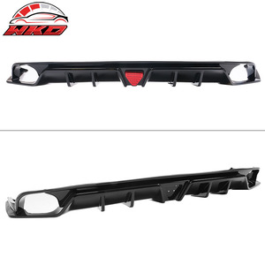 Fits For Civic EX/Touring/SI 22-26 Gloss Black Rear Bumper Lip W/ Quad Exhaust Tips Auto Parts Automotive Accessories - Product Image 2