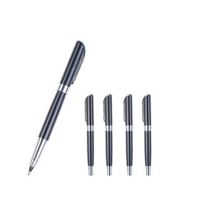 Bolígrafo de Metal Negro con Logotipo Personalizado, Diseño Empresarial, Ancho de Escritura de 1.0 mm, Ideal para Regalos - Product Image 1