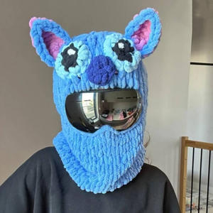 Dijital baskı ile dinozor parti elbise-up sıcak yetişkin şapka el yapımı örme kurbağa kazak şapka - Product Image 4