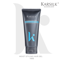 OEM marque professionnelle de gel ferme à base d'eau tenue forte cire de contrôle des pointes pommade coiffante pour homme