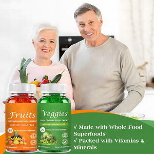 Süper sebze meyve meyve ve sebze gummies vitamini diyet lifi sebze gummies - Product Image 4