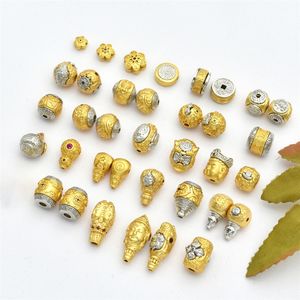 กำไลข้อมือสีทองสองสีสไตล์โบราณ <span class=keywords><strong>ร</strong></span>ักษาสีได้ พร้อมจี้พระพุทธรูปสามมิติ คำสอนหกคำ พระพิฆเนศ <span class=keywords><strong>ร</strong></span>ูปตัว C - Product Image 3