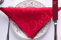 Serviette en tissu Serviette en tissu unie Couleur unie Design simple Décoration de fête de mariage Restaurant Hôtel Décoration de table à domicile Serviette