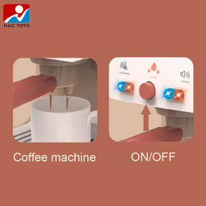 Jouets de simulation de fabrication de café en plastique miniature pour enfants, <span class=keywords><strong>machine</strong></span> à café électrique jouet - Product Image 2