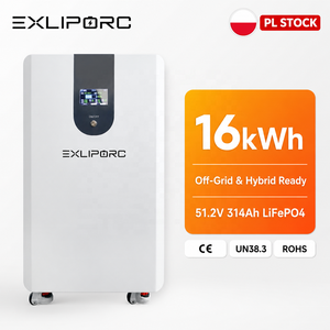 แบตเตอรี่ Universal Match 16kWh LiFePO4 51.2V 314Ah รองรับ CAN RS485 ใช้ได้กับอินเวอร์เตอร์ คลังสินค้าโปแลนด์ สำหรับโซลาร์โฮม - Product Image 1