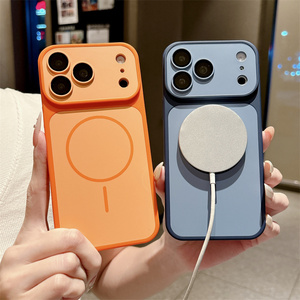 เคสโทรศัพท์มือถือแบบแม่เหล็ก Matte Line สำหรับ iPhone 18 17 16 15 14 Pro Max รุ่นดั้งเดิม ฝาหลังสีพื้นแบบด้าน - Product Image 3