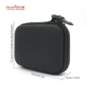 Sac de pêche Xuhong en EVA rigide noir, étui pour canne à pêche imperméable, boîte de rangement portable pour équipement, sangle d'épaule réglable, voyage - Product Image 3