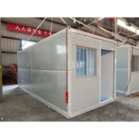Module de bureau extensible à double aile pour maison conteneur