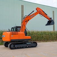 Excavatrice sur chenilles HT150 de 15 tonnes, machine de terrassement, équipement de construction de grande taille