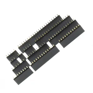 Enkele Rij Pin Vrouwelijke Header Socket Pitch 2.54Mm 1*2P 3P 4P 5P 6P 7P 8P 9P 10P 12P 14P 16P 18P 20P 22P 40P Pin Connector