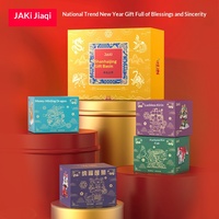 JAKI Jiaqi Montañas y Mares, Caja de Regalo con Bloques de Construcción de León y Dragón Míticos, Juguete Educativo de Plástico ABS para Edades de 8 a 13 Años