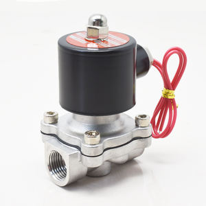 Katup Solenoid Miniatur Pneumatik Stainless Steel 1/2 Inci, Grade Makanan, Normal Tertutup, SS304 2S160-15 DC 24V 12V AC 110V 220V - Product Image 1