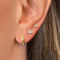 Gaby ASTM F136 Titanium Threadless Labret Push in Lip Rings Helix Piercing Fine Jewelry Wholesale Piercing Jewelry