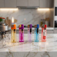 Briquet électrique jetable Baida en plastique, style classique pour fumeurs de cigarettes, avec logo