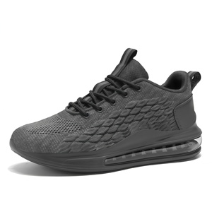 Prix d'usine, vente en gros, logo personnalisé, chaussures tendance à semelle épaisse, semelle en caoutchouc, empeigne en mesh, baskets décontractées pour hommes - Product Image 1