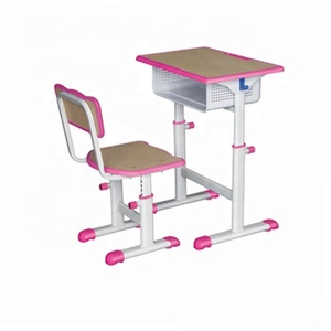 Juego de escritorio de aula con marco de metal pintado con aerosol de alta temperatura resistente al astillado diseñado para escuela primaria y <span class=keywords><strong>secundaria</strong></span> - Product Image 3
