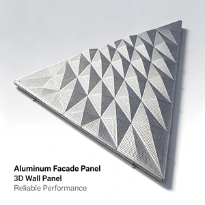Panneau mural en nid d'abeille en aluminium, revêtement PVDF, résistant au feu, bardage extérieur, montage rapide pour bâtiments commerciaux - Product Image 6
