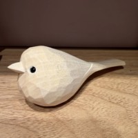 Décoration rustique en bois : Sculpture d'oiseau naturelle brute, figurine artisanale non peinte à peindre soi-même, pour la maison et la table, artisanat décoratif