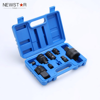 Nouvel ensemble de douilles à chocs profondes Newstar Professional de haute qualité, 1/2 po, en Cr-Mo, avec adaptateurs 1/2 po et 1/4 po, outil hexagonal Torx, clé à molette, pour réparation, vente en gros en usine