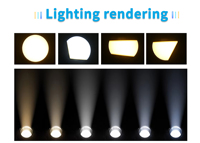 30W 60W Lampu Sorot Profil LED yang Dapat Diperbesar Dua Warna Mini LED Ellipsoidal untuk Teater Acara TV Ruang Konferensi Pencahayaan Panggung