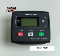 Contrôleur de groupe électrogène SmartGen HGM1790N, unité unique, auto-démarrant, pour alternateur diesel, pièces et accessoires de groupe électrogène