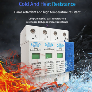 OBO SPD T2 thiết bị bảo vệ tăng 3 cực + NPE loại CE chứng nhận HDU1-II40X NPE mô hình 20ka-40ka 385V - Product Image 3