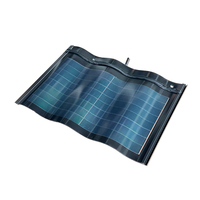 Panneaux Solaires Haute Qualité Noir Rouge Vert 30W à Couche Mince pour Toiture Solaire Courbe CIGS Tuile Incurvée