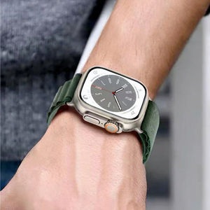 Bracelet en nylon tressé robuste pour <span class=keywords><strong>Apple</strong></span> <span class=keywords><strong>Watch</strong></span> Ultra 2 Series 10 9 8 7 6 SE, bracelet de remplacement respirant 49 mm 45 mm 44 mm - Product Image 6