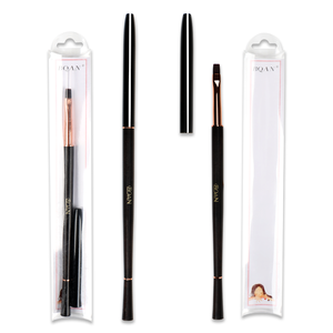Pincel <span class=keywords><strong>de</strong></span> Arte <span class=keywords><strong>de</strong></span> <span class=keywords><strong>Uñas</strong></span> BQAN 2022 con Mango Largo <span class=keywords><strong>de</strong></span> Madera <span class=keywords><strong>de</strong></span> Palisandro, Pincel Plano para Delineado <span class=keywords><strong>de</strong></span> Flores, Mini Pincel Plano para Gel - Product Image 2