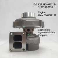 Turbocharger K29 Baru OE 5329-988-7124 5109100-7930 Kompatibel dengan Perakitan Mesin MAN Agricultural Field ChopperD2868LE121