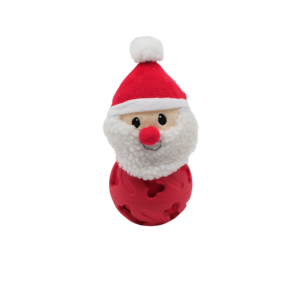 Hot Sale Großhandel Hohlball Gummi Hundes pielzeug Weihnachten Hirsch Schneemann Tier Kauen Plüsch Hundes pielzeug - Product Image 4