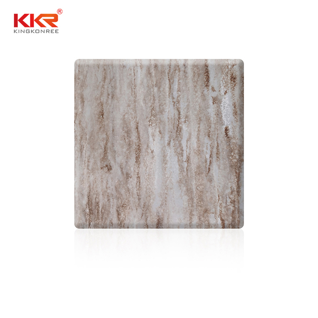 KKR-M8891 Modify Solid Surface Sheet Texture Marble Eco-Friendly Durable Modern Design for Wall Hotel Applications