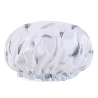 Nuevo gorro de ducha personalizable de doble capa, cubierta impermeable para cabezal de ducha de baño, gorro de ducha