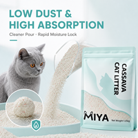 Litière pour chat en manioc écologique, faible dispersion, agglomération rapide, parfum personnalisé, formule personnalisée OEM ODM, emballage pour acheteurs mondiaux