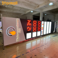 Letrero LED para Gasolinera, Letrero Tipo Pylon, Tablero de Precios para Gasolinera, Cartel Digital Personalizado de Aluminio para Mostrar Precios de Combustible
