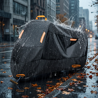 Housse de moto durable pour l'extérieur, imperméable et anti-UV, fabriquée en tissu polyester non tissé durable pour une utilisation par temps neigeux