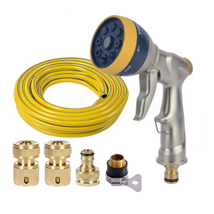 Tuyau de lavage de voiture haute pression 15M jaune à pression réglable pour le nettoyage des véhicules et l'arrosage du jardin - Product Image 2