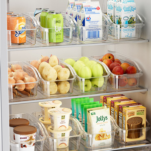 Fridge Organizer Storage Boxes Food Grade Plastic With Lid For Kitchen Refrigerator Fruit Vegetable Beverage Organization 6 And - Product Image 1