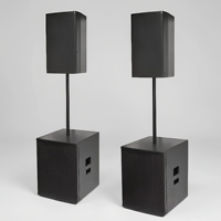 Système de sonorisation actif 12 pouces avec caisson de basses 15/18 pouces, ensemble professionnel KTV avec amplificateur DSP, sans garantie