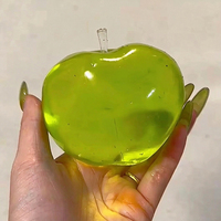 Jouet anti-stress en forme de pomme à l'huile de coco, super doux, à remontée lente, fait main, à presser
