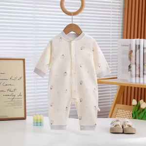 <span class=keywords><strong>Abbigliamento</strong></span> per neonati in cotone sottile, senza cuciture, morbido, per maschi e femmine, confortevole. - Product Image 4