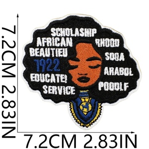 แพทช์ปักลายเชนิลล์ Sigma Gamma Rho ปี 1922 สำหรับสตรีนักศึกษา ลายพุดเดิ้ลสวยงาม รีดติดเสื้อแจ็คเก็ต ขายส่ง - Product Image 2
