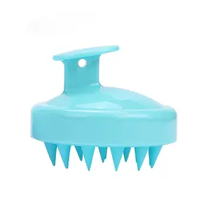 Silicone Head Body Scalp Massage Brush Silicone Shampoo Brush Hair Washing Comb Shower Bath SPA massage shampoo brush